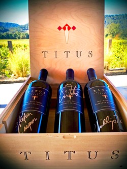 3 Signed Bottles 2016 Reserve Cabernet with Wood Box